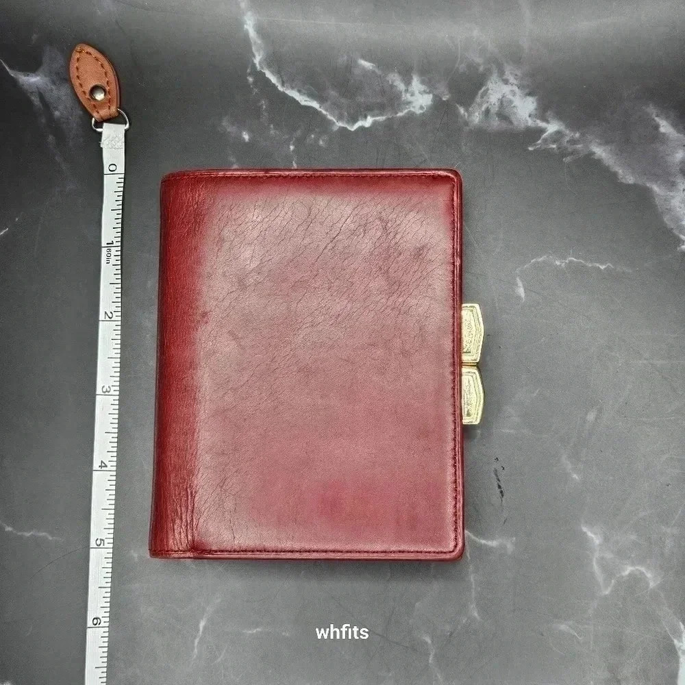 Yves Saint Laurent Cassandra Red Trifold Wallet with Coin Pouch - Picture 4 of 6